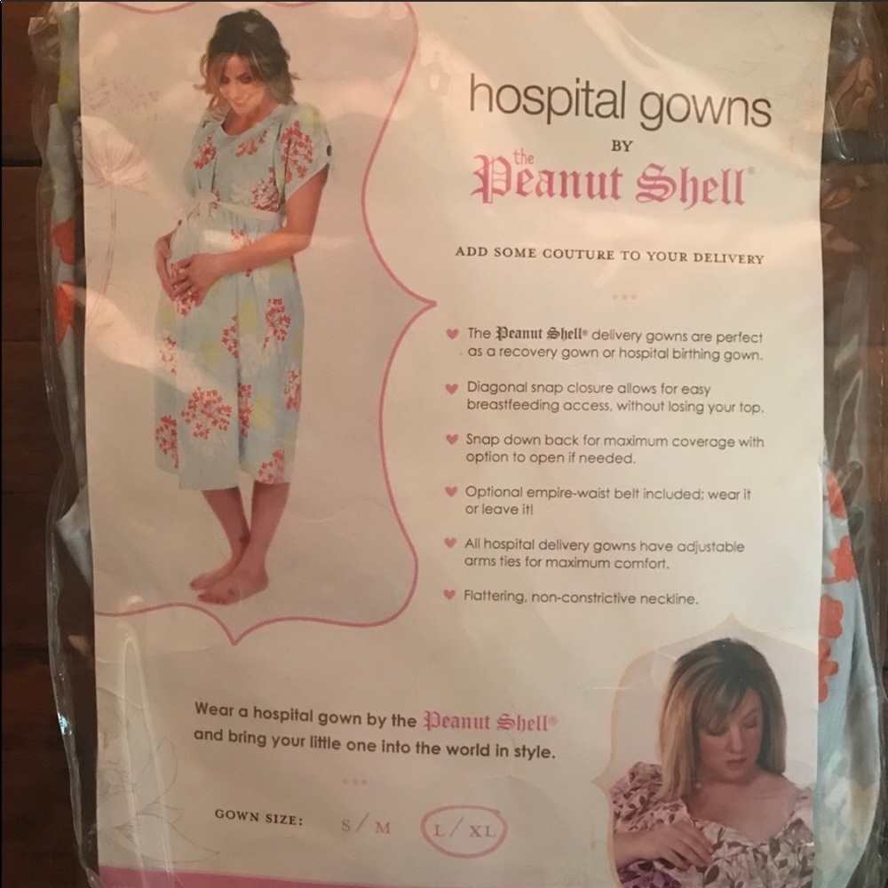 Peanut Shell Maternity/Hospital Gown